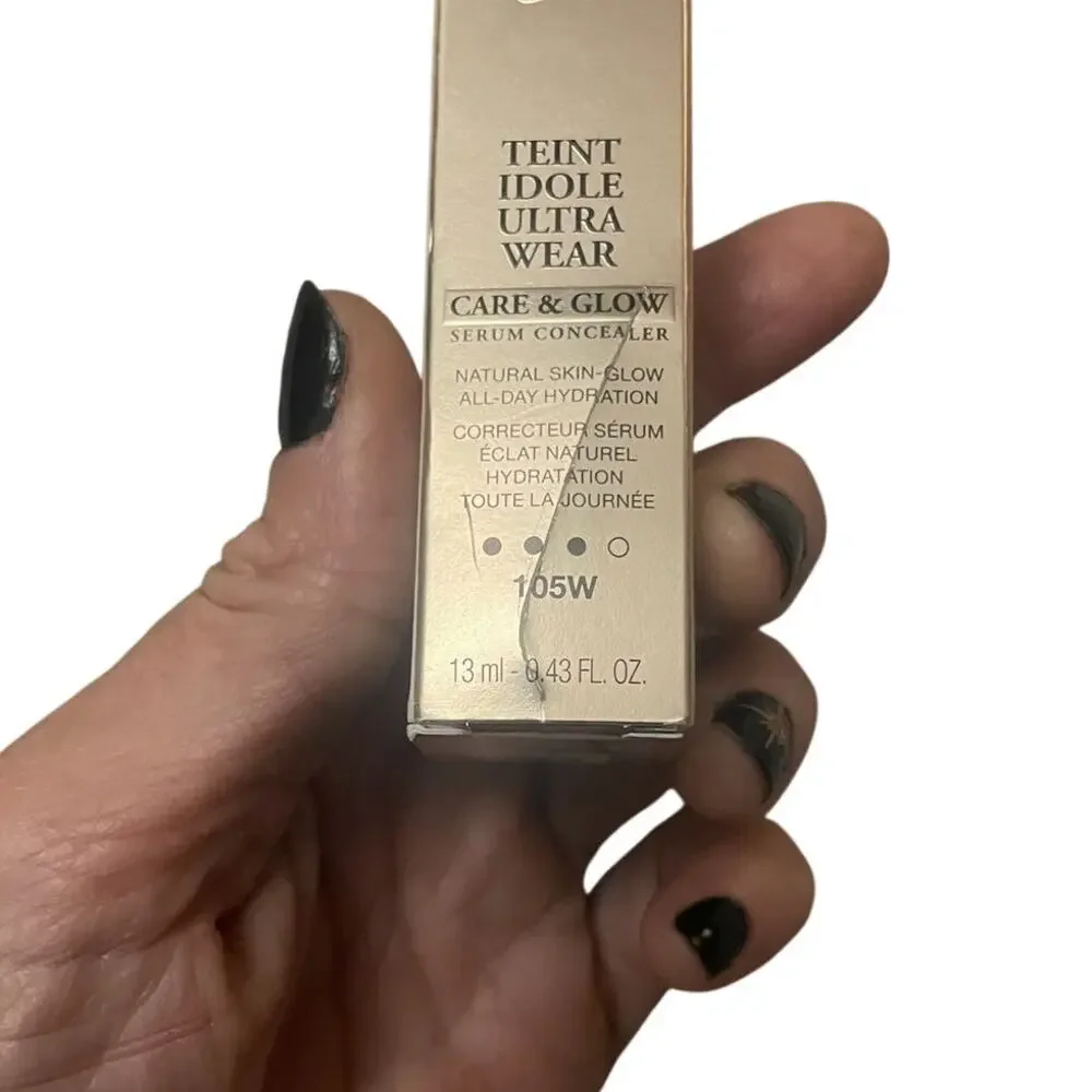 Lancôme Teint Idole Care&Glow Concealer 105W NEW Serum Hydrating Medium Coverage